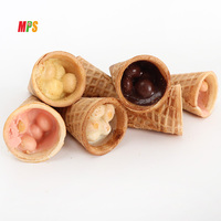 Kerucut Durian Renyah Grosir, Wafel Mini Renyah, Biskuit Manis Bentuk Es Krim, Cone Cokelat Ukuran Kecil