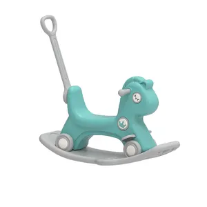 ABST Ride on Mini Écologique Confortable Enfants Bébé Cheval À Bascule Animaux Jouets Walker Roues BB Mignon Enfants Cadeau 3 en 1