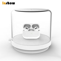 Soporte de Exhibición Antirrobo con Alarma y Bloqueo Transparente A701, Caja de Carga Segura para AirPods y Relojes Inteligentes para Tiendas Minoristas