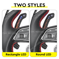 Palettes de Changement de Vitesse Magnétiques en Fibre de Carbone à LED pour Audi A1 A2 A3 A4 A5 A8 Q2 Q3 Q4 Q5 Q7 Q8 S1 S3 S4 S5 SQ5 SQ7 SQ8 RS1 RS2 RS3 RS5