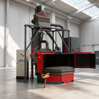 Machine de sablage rotative à 360 degrés Q35, machine de sablage automatique à plateau tournant robuste