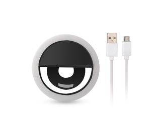 Mini anneau lumineux LED rechargeable USB-C à 36 LED avec clip pour selfie, lumière d'appoint portable pour photographie sur téléphone portable, fonctionnant sur <span class=keywords><strong>batterie</strong></span> - Product Image 3