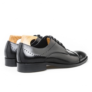 Zapatos Formales de Negocios de Cuero Vacuno de Primera Calidad con Suelas Suaves, Zapatos Derby Modernos con Cordones, Zapatos de Boda Hechos a Mano - Product Image 4