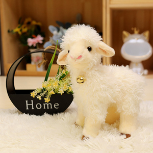 Peluche Realistico di Agnello, Morbido Pupazzo di Pecora, <span class=keywords><strong>Regalo</strong></span> Animale da Fattoria Imbottito - Product Image 5