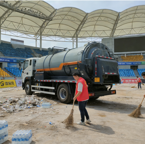 Camion de collecte des ordures à montage latéral Futian, moteur diesel, transmission 4x2, moteur Euro <span class=keywords><strong>4</strong></span>, pompe - Product Image 5