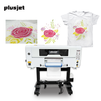 Plusjet produk baru penjualan terlaris pakaian t-shirt kepala Dx7 A3 Uv Dtf mesin Printer Uv Dtf Roll untuk Roll Printer dtf uv bordir