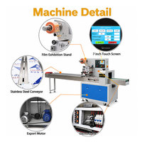 Machine d'emballage automatique à fermeture arrière machine d'emballage de barre de chocolat nutritionnel de protéines flow pack