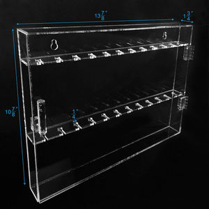Acrílico transparente 24 cucharadita Colector <span class=keywords><strong>Vitrina</strong></span> Puerta magnética Cuchara Estante Colgante <span class=keywords><strong>de</strong></span> pared o caja <span class=keywords><strong>de</strong></span> escaparate <span class=keywords><strong>de</strong></span> escritorio - Product Image 5