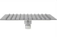 Pommeau de douche mural carré rotatif rétractable ultra-mince en acier inoxydable de 12 pouces, écologique, effet pluie, qualité supérieure