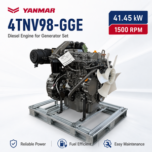 Moteur <span class=keywords><strong>diesel</strong></span> SCDC <span class=keywords><strong>YANMAR</strong></span> 4TNV98T-GGE 54 CV 4 cylindres pour machines industrielles, groupes électrogènes et équipements de construction - Product Image 1