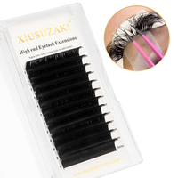 Pestañas Individuales Mate Extensión de Pestañas Volumen Cashmere Bandeja de Pestañas Extensiones de Abanico Fácil Volumen Ruso