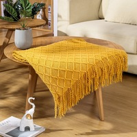 Couverture tissée douce personnalisée décor à la maison jeter couverture solide de luxe tricoté couverture de lit serviettes pour canapé canapé chaise et sieste