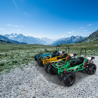 Vente flash - Nouveau design - Kart à pédales 212cc avec sièges réglables, marche arrière et phares avant - Vitesse maximale 85 km/h - Voiture de drift à essence en vente