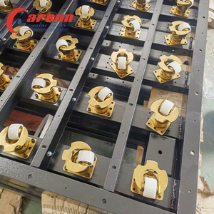 Stahl Air Cargo <span class=keywords><strong>Caster</strong></span> Wheel 58mm Nylon Doppel kugellager platte Rollen mit Zehen schutz drehbar OEM anpassbar - Product Image 6