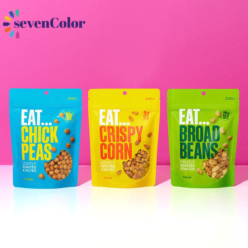 Custom Printed Logo Snack Packaging Plastic