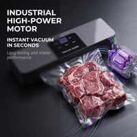 Scelleuse sous vide entièrement automatique à écran tactile de haute qualité, puissante aspiration, scelleuse d'emballage alimentaire pour la conservation des aliments à usage domestique