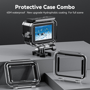 Venta caliente 45m impermeable buceo caso con puerta trasera casa caso para Gopros Hero12/<span class=keywords><strong>11</strong></span>/10/9 cámaras - Product Image 3