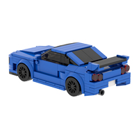 MOC4235 Série City Voiture Bleue Modèle Briques DIY Jouets de Construction Éducatifs pour Enfants