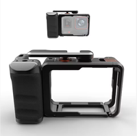 Kit de poignée de fixation pour caméra d'action Insta360 Ace Pro2/Ace Pro/Ace, en aluminium léger et durable, usiné CNC, pour une prise en main optimale