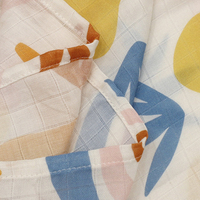 Selimut Bayi Muslin Ultra Lembut, Bernapas, Motif Bunga, Ramah Kulit, Ringan, untuk Bayi Baru Lahir