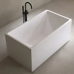 Bañera acrílica de tamaño pequeño con forma cuadrada, 120cm, con certificado cupc - Product Image 1