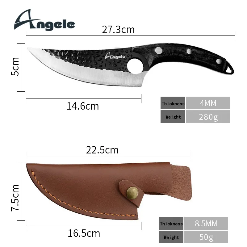 2023, Лидер продаж, 5 дюймов, нож для мяса из высокоуглеродистой стали, кованый нож для мясника, набор ножей для мясника, шеф-повара