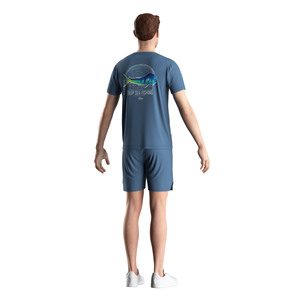 100% Polyester Fishing Shirt Solid Color with Coastal-Inspired <b>Print</b> <b>Surfing</b> Hunting Wear - Product Image 4