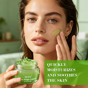 Crème visage apaisante à l'aloe vera et au PDRN pour peaux sensibles, marque privée, reconstitue la barrière cutanée et apaise les rougeurs, crème OEM. - Product Image 2