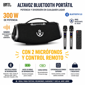 Xdobo Wow Max 300W Outdoor IPX5 Wasserdichter Subwoofer BT 5.0 Kabelloser Lautsprecher Kraftvoller Bass Klarer Klang Fernbedienung 2 Mikrofone - Product Image 2