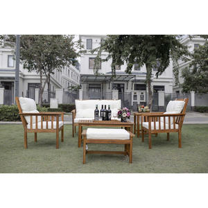 Décoration intérieure de style minimaliste personnalisée OEM ODM Vietnam ensemble de canapés sectionnels en forme de L pour salon pieds en bois pour appartement - Product Image 2