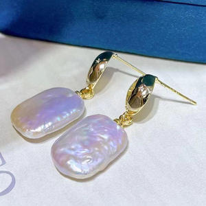 Accesorio de Plata S925 para Manualidades, Soporte para Uñas y Orejas con Cuentas Redondas de 8-15 mm, Perlas Sueltas 21321 - Product Image 2