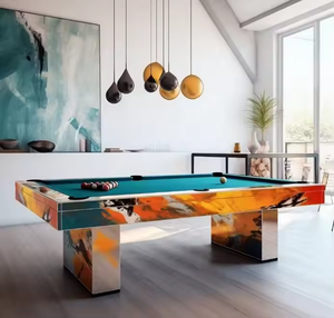Tables de billard modernes et classiques les plus récentes en usine Tables de billard en ardoise 7FT 8FT 9FT Accessoires gratuits de qualité de tournoi pour bar - Product Image 6
