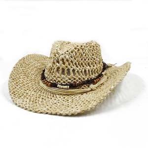 Sombrero de Paja Estilo Vaquero Personalizado, Nuevo, para Verano, para Mujeres y Hombres, para la Playa, Viajes, Protección Solar - Product Image 4