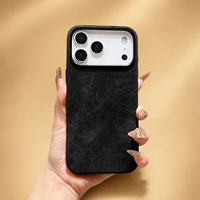 Étui de téléphone portable magnétique minimaliste de couleur unie pour iPhone, personnalisable