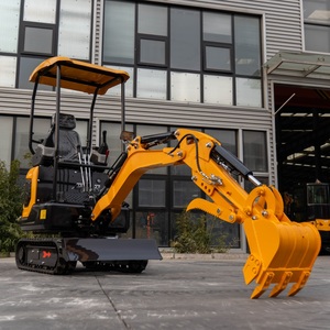 Excavatrice hydraulique sur chenilles HT-12, capacité de la benne de 0,025 m³, poids opérationnel de 1200 kg, moteur Koop, haute efficacité pour la construction - Product Image 1