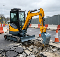 Excavatrice sur chenilles chinoise pour travaux de construction, en excellent état et offrant des performances parfaites, très populaire sur le marché à prix abordable