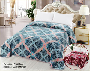 2024 grosir siap disiapkan poliester kustom dicetak Super lembut 195X235 CM 2 .9 KG selimut Mink awan - Product Image 2