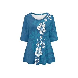 Camicetta da <span class=keywords><strong>Donna</strong></span> con Motivo Floreale alla Moda, <span class=keywords><strong>Mezza</strong></span> <span class=keywords><strong>Manica</strong></span>, Design Personalizzato, Comoda e Morbida, Casual da Spiaggia - Product Image 5