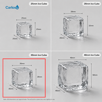 Machine à glaçons en cubes sans contraintes d'espace, design élégant et simple, pour les magasins de boissons