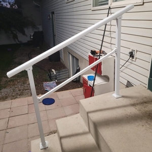 2/<span class=keywords><strong>3</strong></span>/4 bước lan can tự làm kích thước tùy chỉnh Hợp kim nhôm màu đen tay vịn hiện đại cho cầu thang trong nhà ngoài trời lắp đặt dễ dàng - Product Image 5