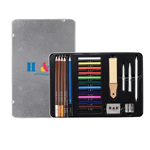 Artist Chalk Pastels color pencil drawing set