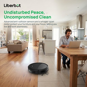 Robot Aspirador con Mopa Húmeda Liberbot, Mapeo Inteligente, Aplicación WiFi, Motor sin Escobillas, Filtro Doméstico para Aspiradora de Líquidos y Sólidos - Product Image 5