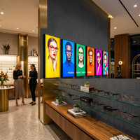 Tissu graphique SEG noir pur avec technologie HP Latex pour l'affichage de marques de luxe