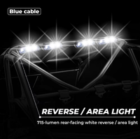 Feu arrière universel LED 7 pouces pour moto 12-80V, clignotant, feu stop, étanche pour VTT/UTV/Vélo électrique