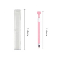 Diamant Broderie Double Tête Point Perceuse Stylo Nail Art Strass Picker Cire Crayon Cristal Poignée Outil Pointillage Stylo Ongles
