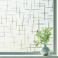 Réductions familiales exclusives 70cm * 30M Film givré en papier d'emballage en verre pour fenêtre en verre