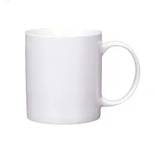 11oz new bone China white porcelain mug can print logo text advertising ceramic cup gift cup engraved water cup