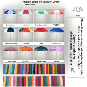 Hot Sale Home Courtyard Outdoor Patio Umbrella Custom Logo UV protection Umbrella for Promotional Ltem Parasol - Product Image 3