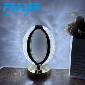Poplor <b>Star</b> Eye Crystal Desk Lamp <b>Led</b> Touch Dimmable Battery Powered Bedside Night <b>Light</b> For Bedroom Atmosphere - Product Image 2