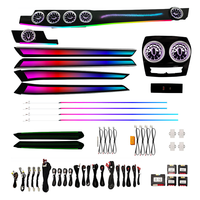 Kit d'éclairage d'ambiance intérieur LED 256 couleurs pour Mercedes Benz Classe E W212 2010-2015, accessoires de décoration lumineuse dynamique